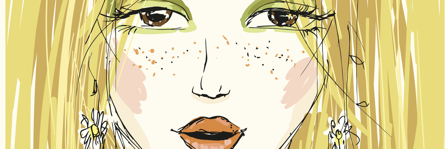 Why I Trust My Intuition Over Lab Work Results Sketch of blonde woman with flower headband.