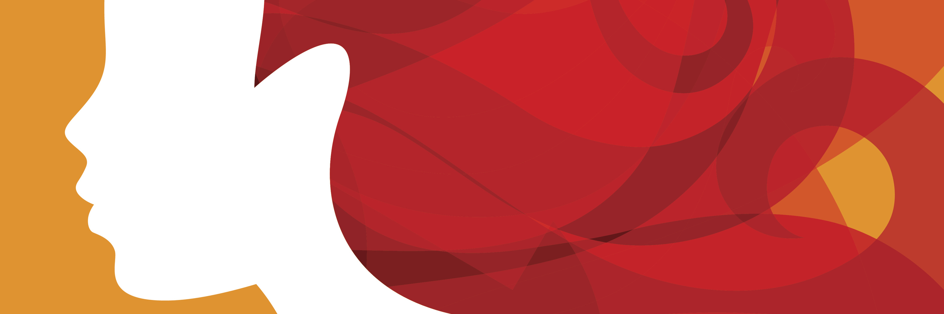 Learning to Listen to the 'Song' of Recovery From My Eating Disorder Woman silhouette with curly hair on bacground for hairdressing salon.