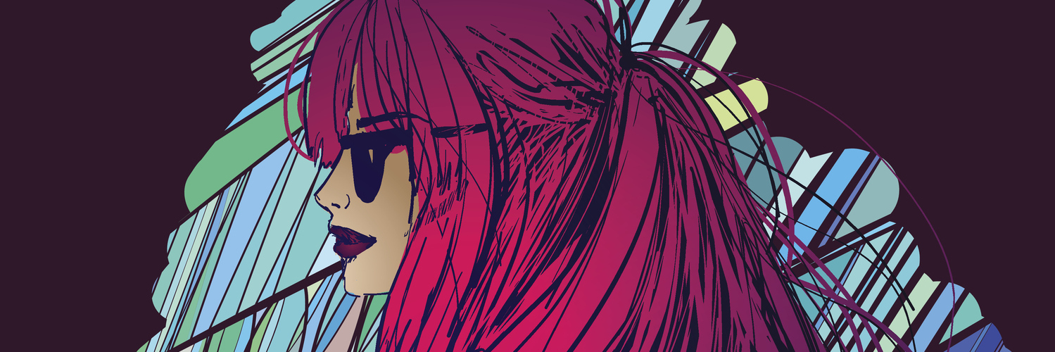 Mental Illness Was the Best Thing That Ever Happened to Me Vector stylish portrait with a beautiful girl for your design. Fashion, style, beauty.