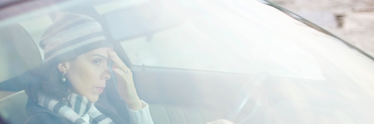 To the Co-Worker Who Questioned My Answer to 'How Are You?' Frustrated Woman Driving a Car