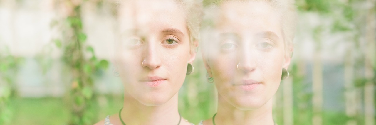 8 Things I Have Learned by Being Chronically Ill Double exposure picture of woman in window.