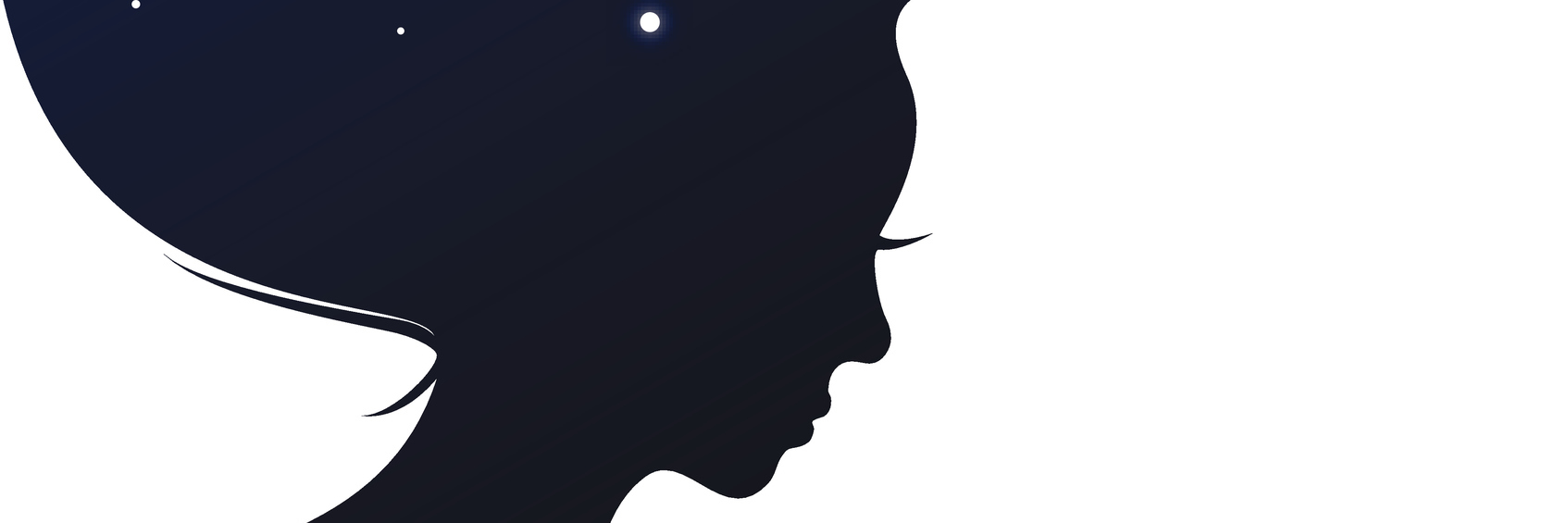 What Happens When Someone Comments on My Self-Harm Scars Isolated woman head with long hear looks like evening sky