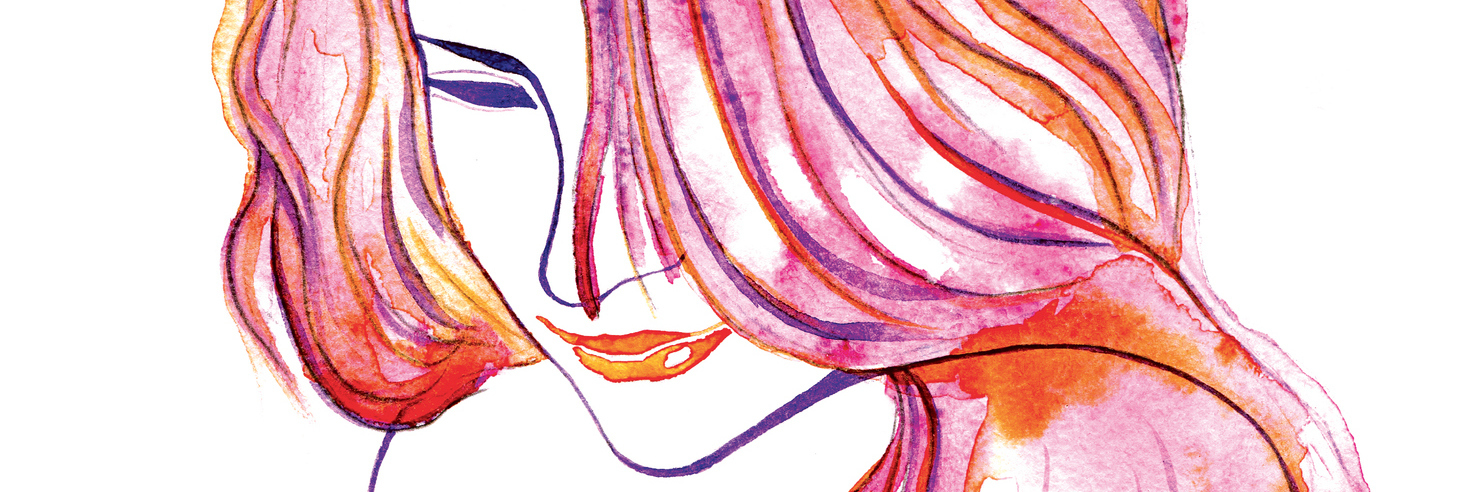 Struggling to Cope Emotionally With Chronic Illness Diagnosis painting of a woman with colorful hair
