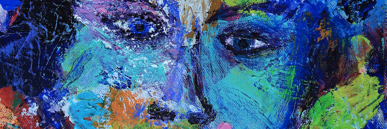 abstract paining of a woman