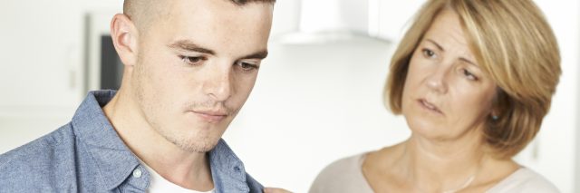 mother worried about teenage son