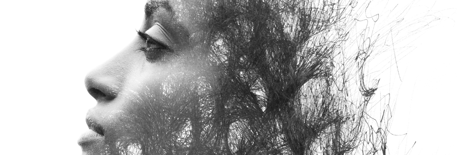 Coping With Chronic Pain and Aging With Cerebral Palsy Artistic drawing of a woman.