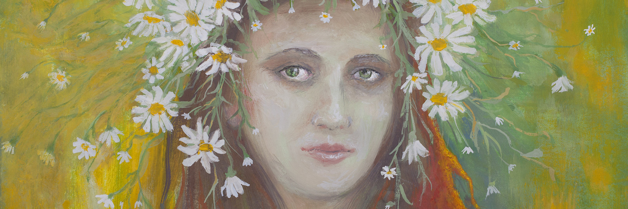 A Letter From a Friend With Schizophrenia Illustration of a woman with flowers around her head