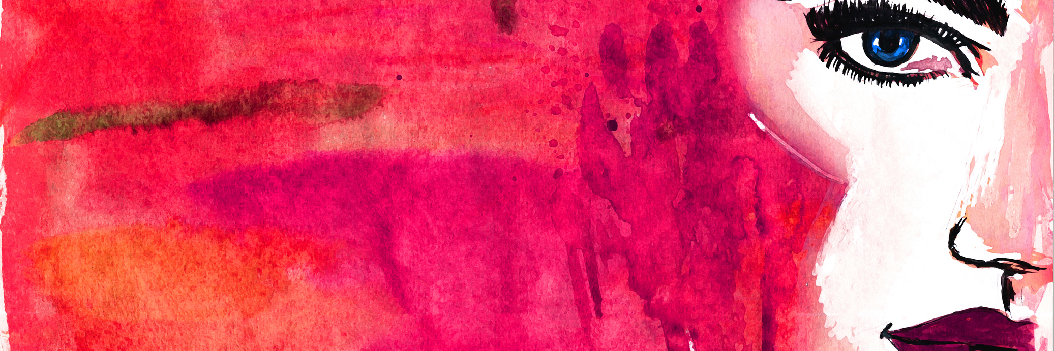 Why I Shouldn't Hide My Illness From Friends and Family Beautiful woman face. Abstract fashion watercolor illustration