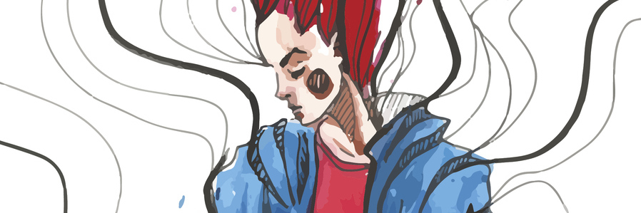 What I Wish Others Knew About Living With BPD fashion sketch drawing girl with watercolor. model beautiful young woman.