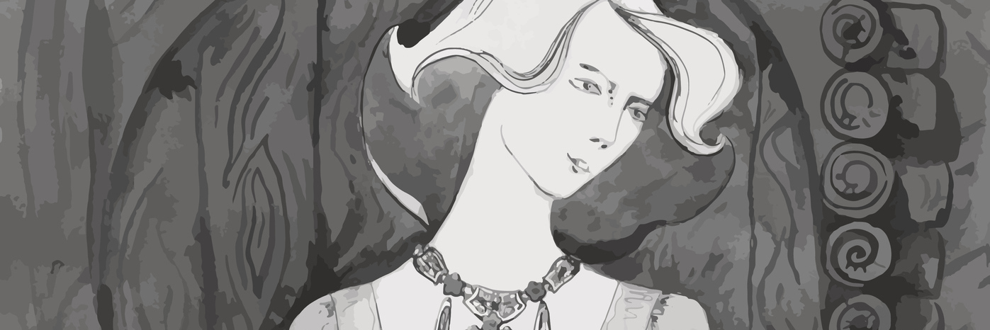 When Depression Makes You Hurt the People You Love Vector Elegant lady. Vintage llustration .watercolor