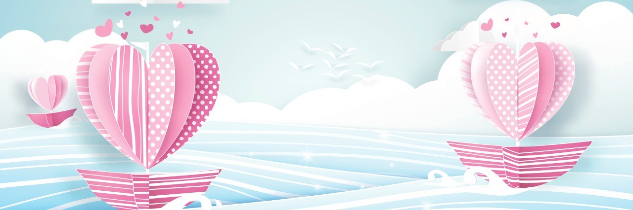 10 Ways I Balance My Chronic Illness and Relationship Heart shape boat in the sea and cloud sky. Love concept. Paper art and origami style.