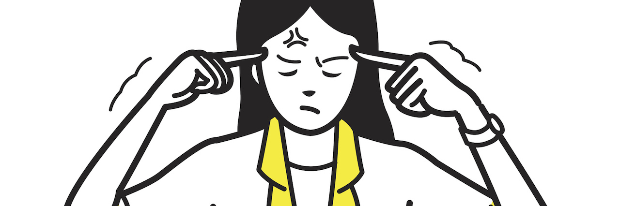 Struggling with Ehlers-Danlos Syndrome and an Eating Disorder An illustration of a frustrated woman