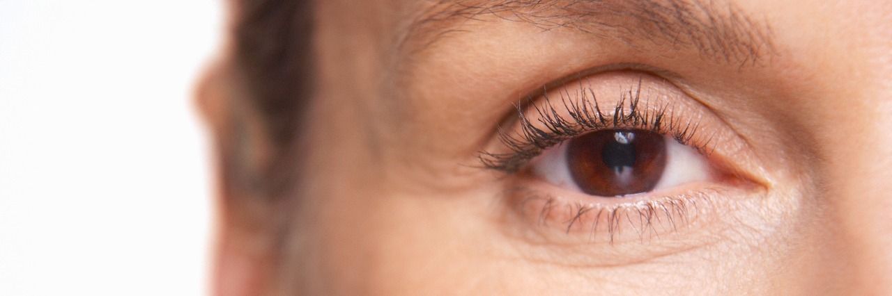 My Adult Autism Diagnosis: Why Wasn't It 'Picked Up' Sooner? Middle-Aged Woman's eye