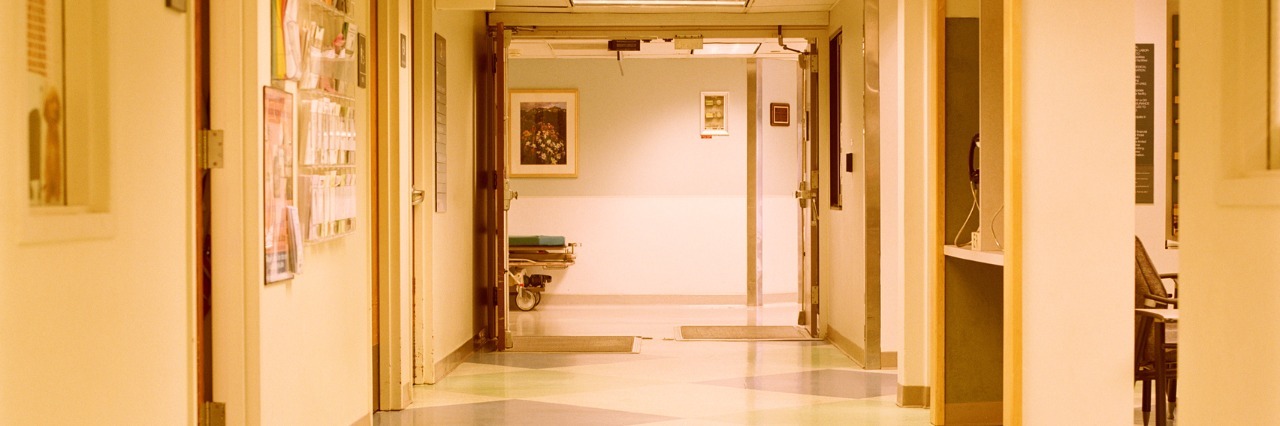 When I Met a Baby With the Same Rare CHD as My Daughter's Hospital hallway