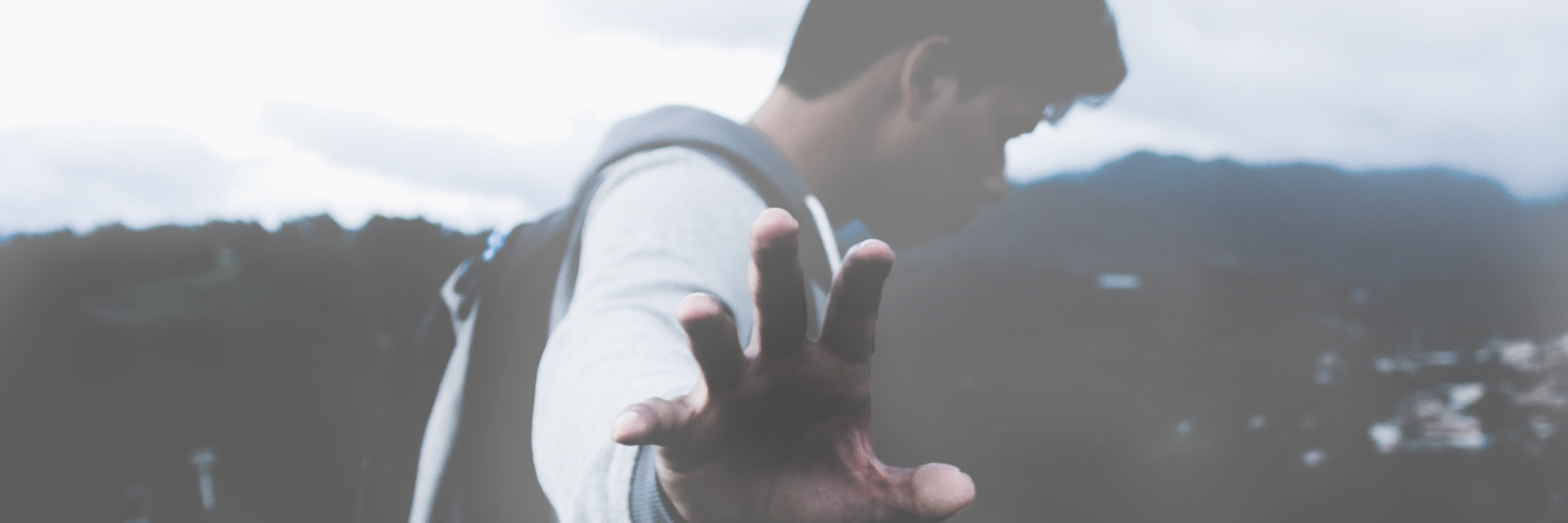 What I Remind Myself on Hard Days With Depression man hand to camera