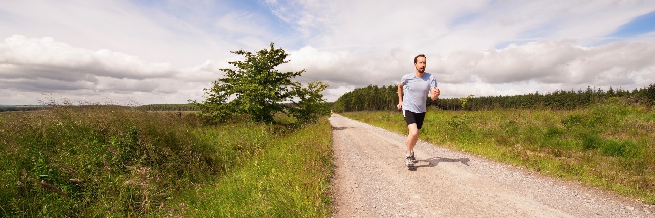 Self-Compassion Versus Inner Critic: Why I'm Proud of My 'Worst' Run man running down country road