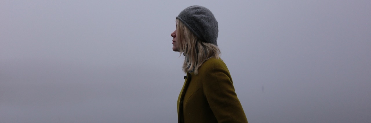 girl in fog