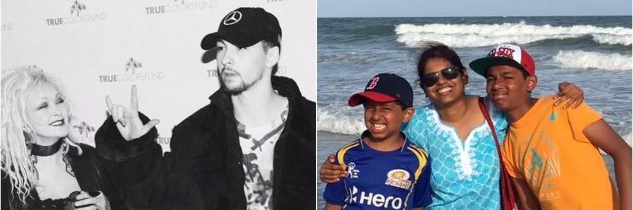 14 Badass Moms With Chronic Illnesses to Celebrate on Mother's Day cyndi lauper and lakshmi rajagopalan