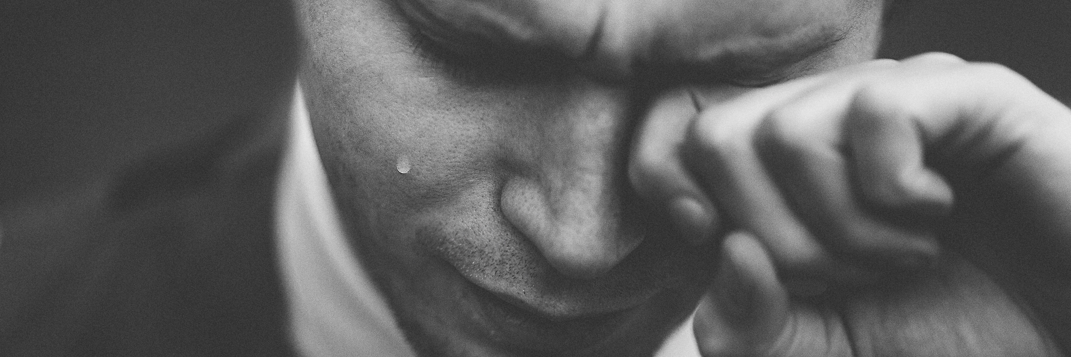 Questioning If I Really Have Depression crying man