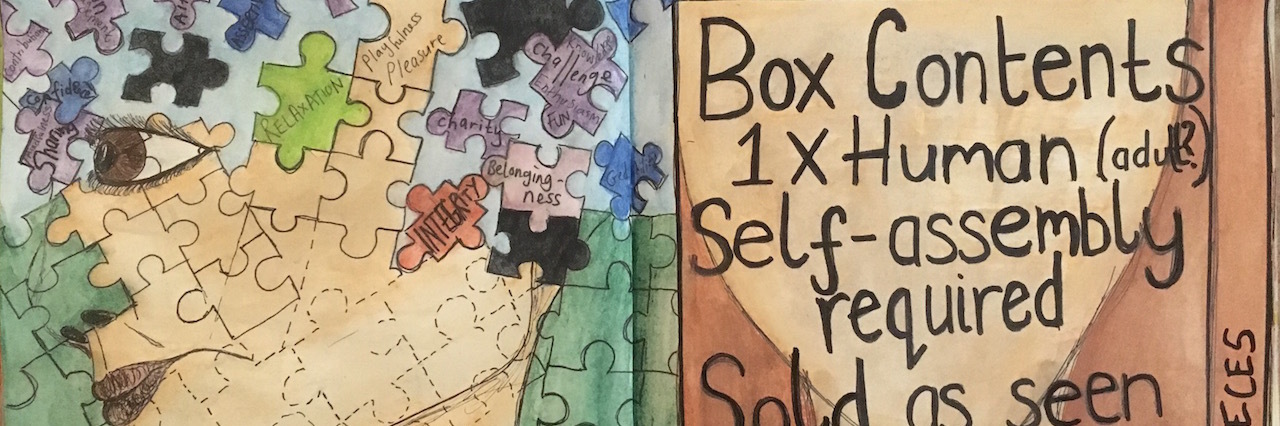 How Art Helped Me Communicate In Therapy drawing of a puzzle