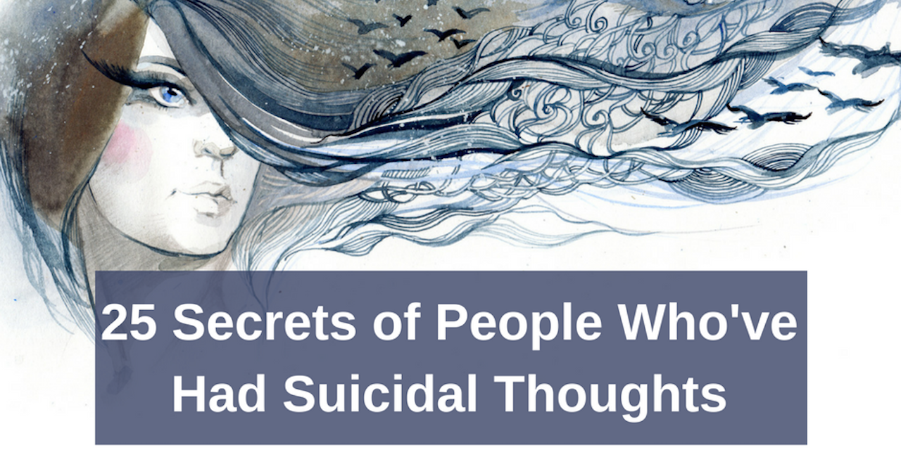 25 Secrets Of People Whove Had Suicidal Thoughts 3847