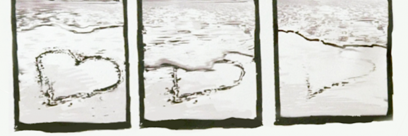ME/CFS, Celiac: Struggling With the Isolation of Chronic Illness heart drawn in sand getting slowly erased by the ocean