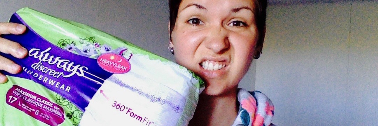 Husband Buying Diapers for Wife's Chronic Bladder Condition