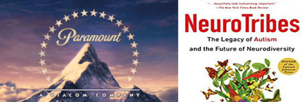Paramount Options 'Neurotribes,' a Book About Autism for Film Paramount logo with stars around a mountain next to Neurotribes book cover