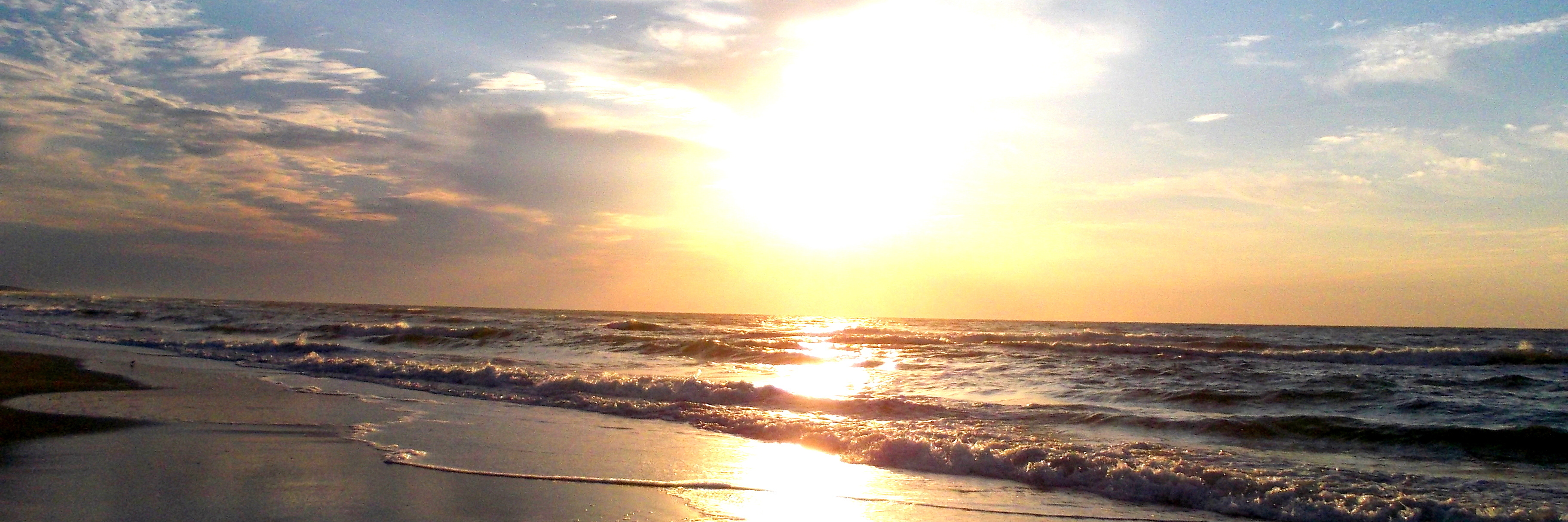 sunrise over the ocean on Pawleys Island in South Carolina