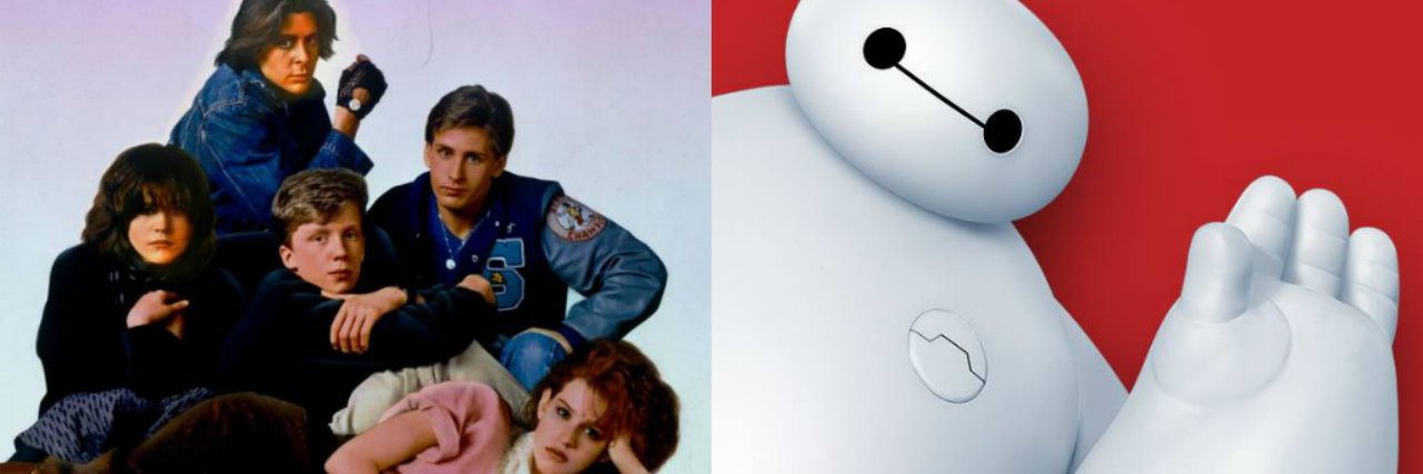 The cast from The Breakfast Club, and Baymax from Big Hero 6