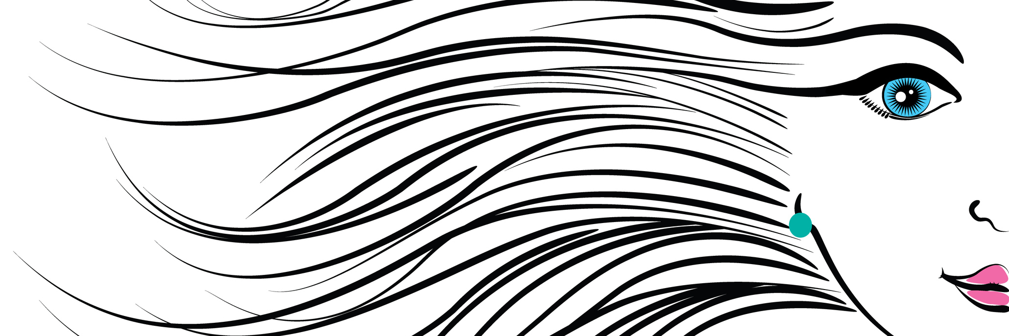 Why 'Tedious' Self-Care Is Important for My Health Art piece of a woman with her hair blowing in the wind.