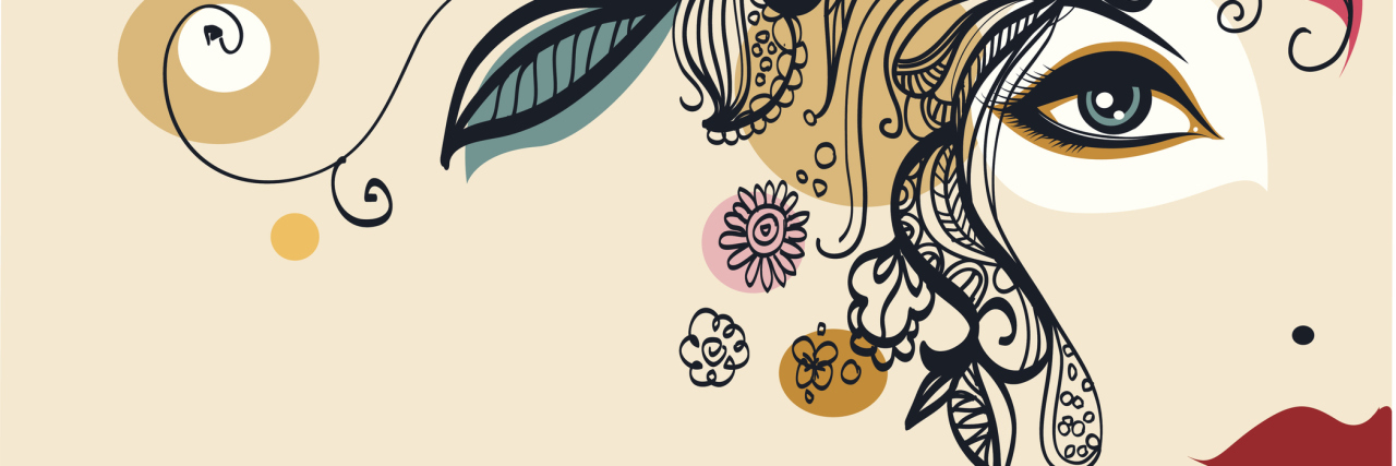 Things Rape Victims Don't Want to Hear Hand-drawn complex fashion portrait