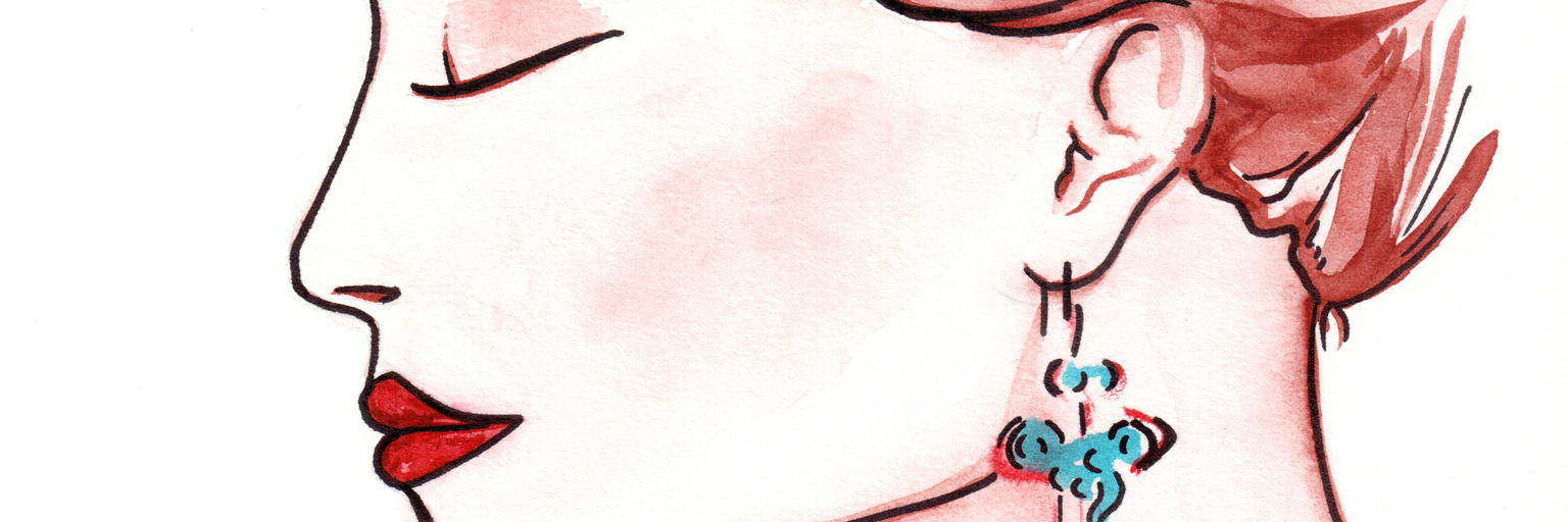 Frustrations of Brain Fog With Dysautonomia watercolor painting of a woman