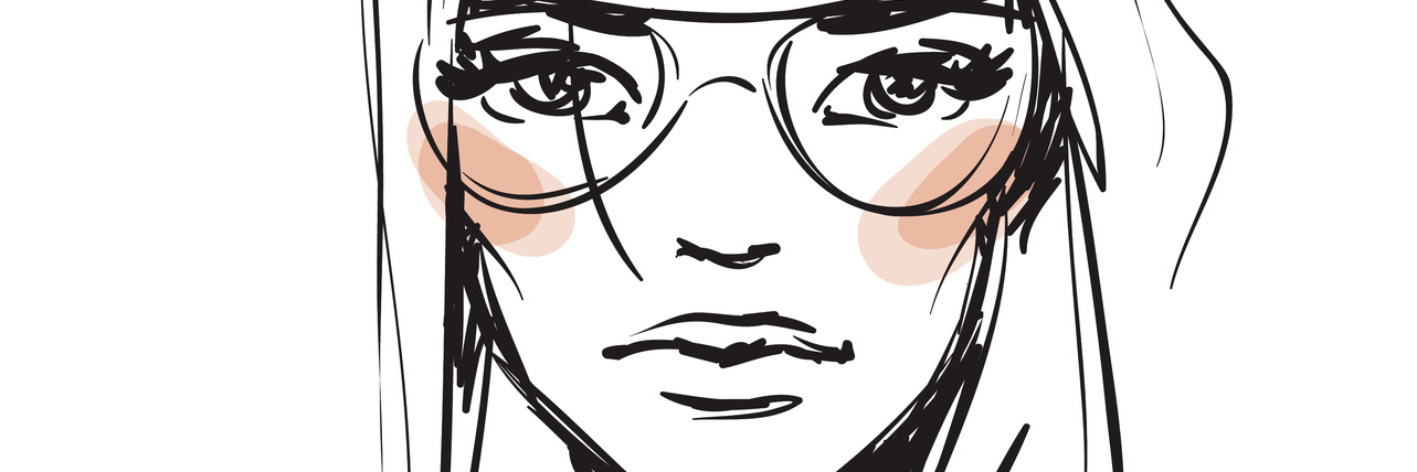 When You Have an Invisible Illness and You're Judged By Your 'Cover' A young girl in glasses.