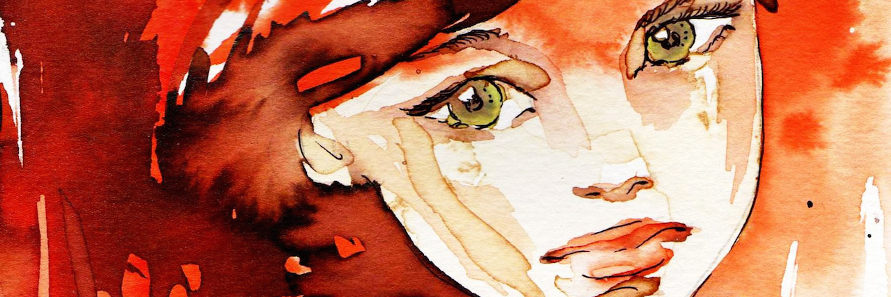 Reminders for Millennials Struggling With Mental Illness watercolor of a woman