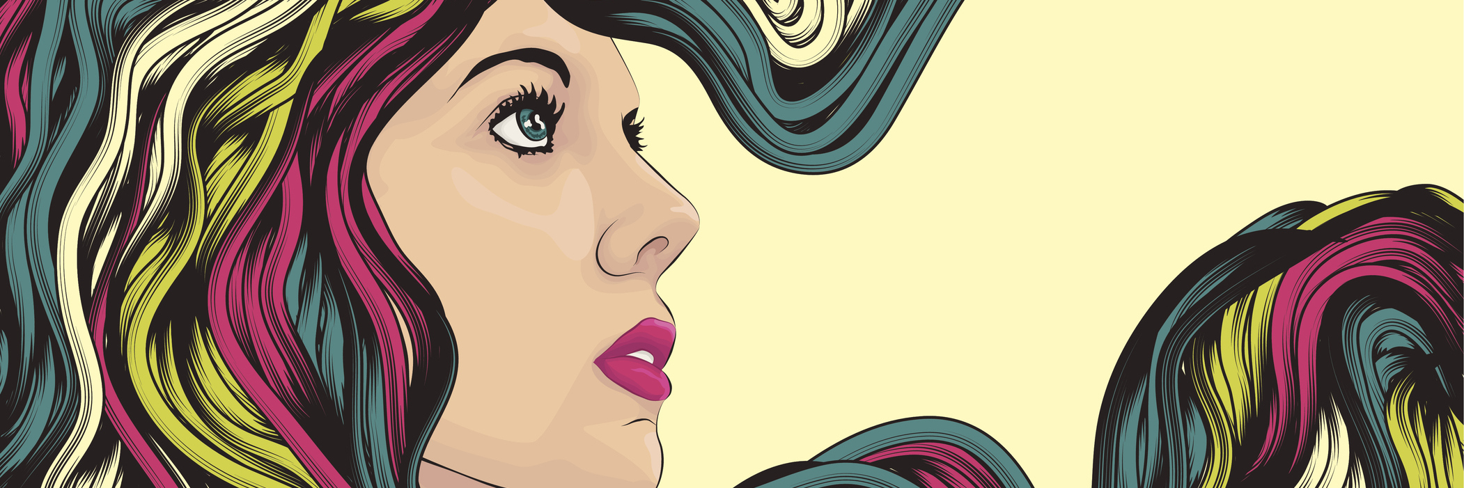 How Strength From Being Queer Helps Me Cope With Ehlers-Danlos woman with long colorful hair
