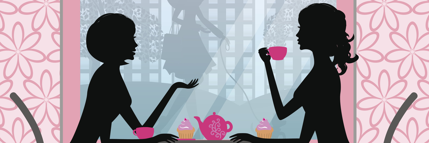 5 Things I Want to Tell the New Person in My Life About My Illness Silhouette of two women talking at a cafe - art piece.