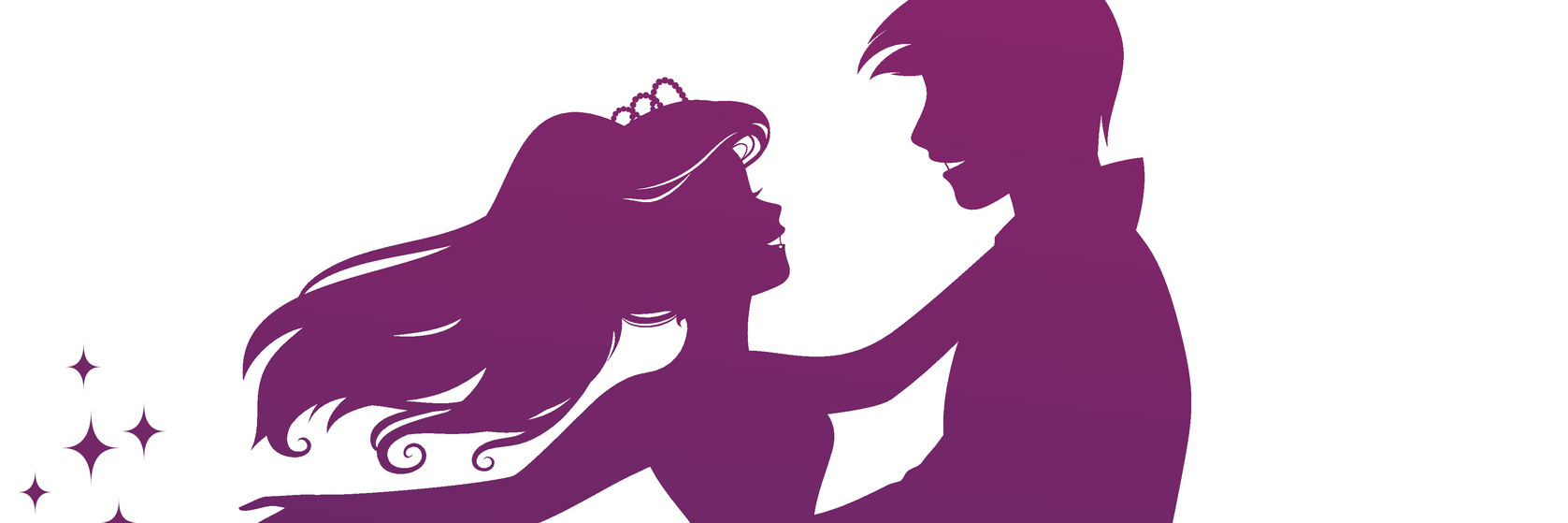 Reality of Relationships With Chronic Illness silhouette of prince and princess dancing together