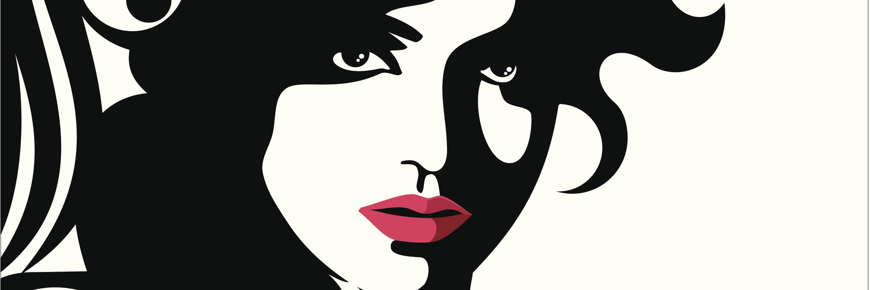 Importance of Not Treatment-Shaming in Chronic Illness Communities black and white painting of a woman with red lips