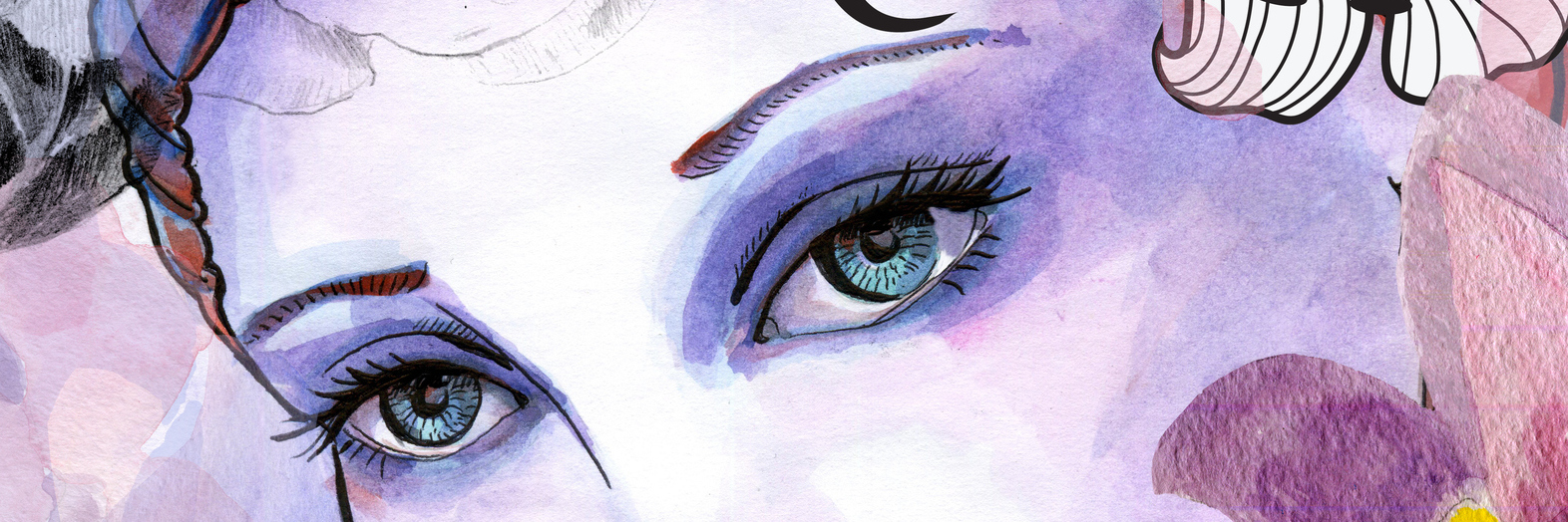 How to Make the Most of Bad Days and Flare-Ups With Dysautonomia watercolor painting of a woman with flowers around her face