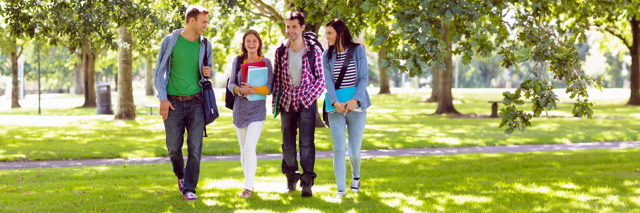Advice for College Students With Chronic Illness college students carrying backpacks and walking outside