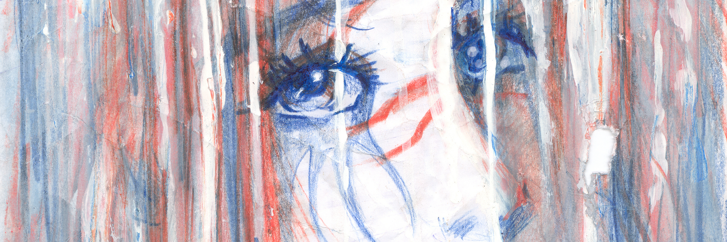 What It's Like Having a Migraine for 243 Days A drawing of a serious woman.