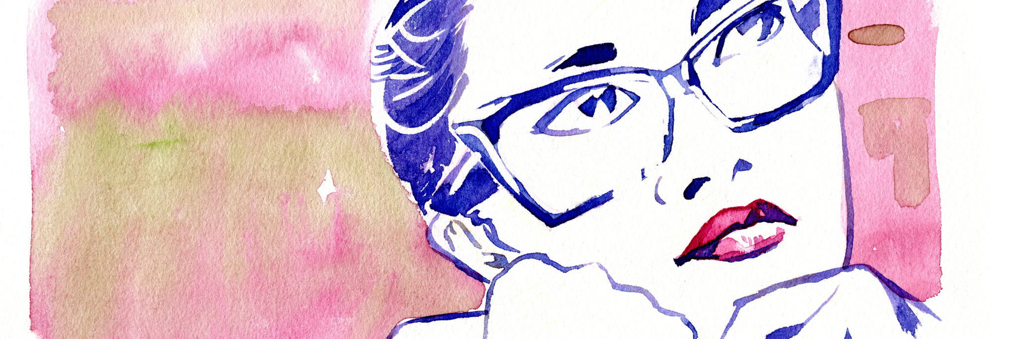Why You Should Stay In Therapy, Even If Its 'Not Working' Watercolor of Glasses Girl