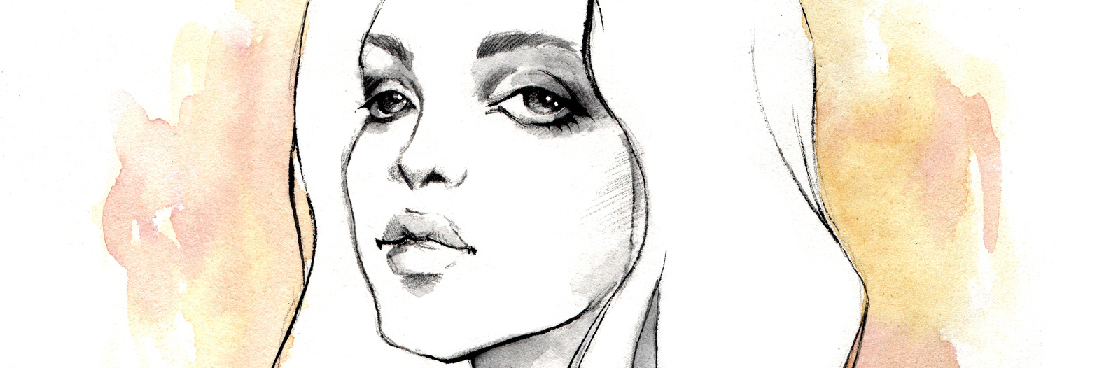 Disliking the Term 'High-Functioning' Illness watercolor image of a woman