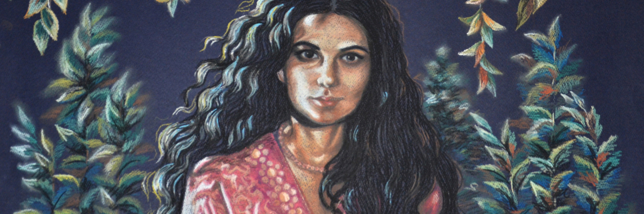 When 'High-Functioning' Mental Illness Makes You Feel Exhausted Gypsy night in red is walking in nature.