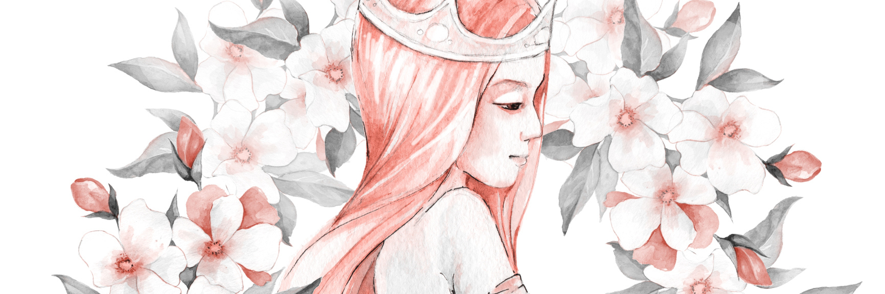The Perks and Positive Aspects of Living With Lupus watercolor painting of a woman wearing a crown surrounded by flowers