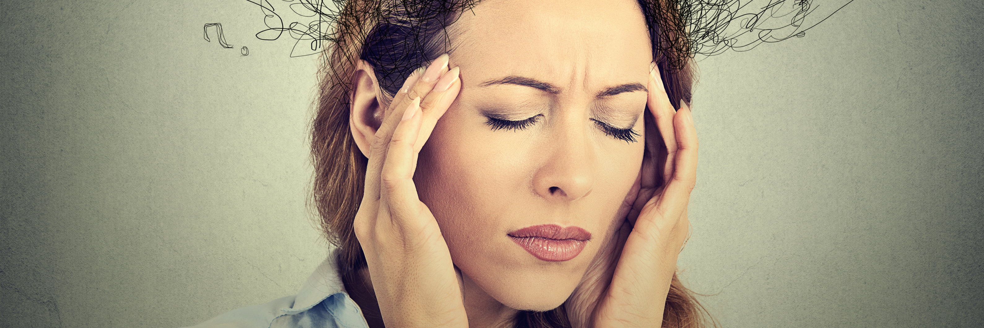 NDPH: Talking About Positives and Negatives for Migraine Awareness woman experiencing a migraine