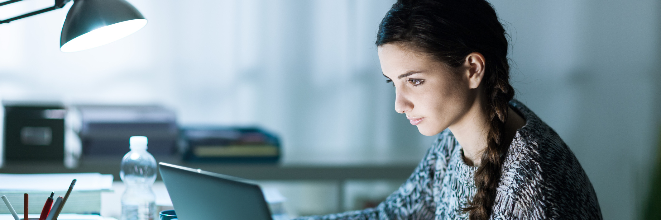 Having Borderline Personality Disorder as a College Student Pretty young student sitting at desk and doing her homework, she is connecting to the internet with a laptop