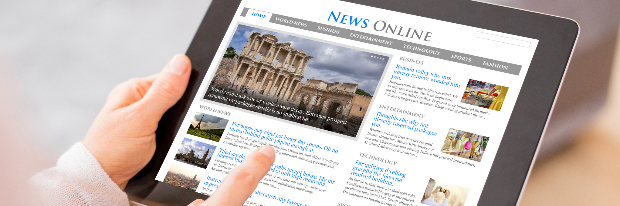 Why Accurate Media Reporting On Chronic Illness Matters person reading news on digital tablet