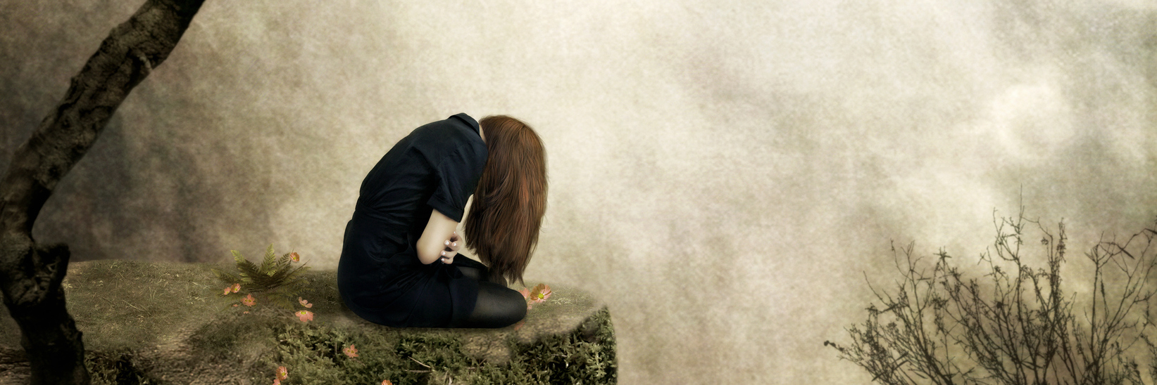 My Illness Caused Me to Miss School, and My Teacher Responded Unkindly Sad girl sitting alone on a ciff.
